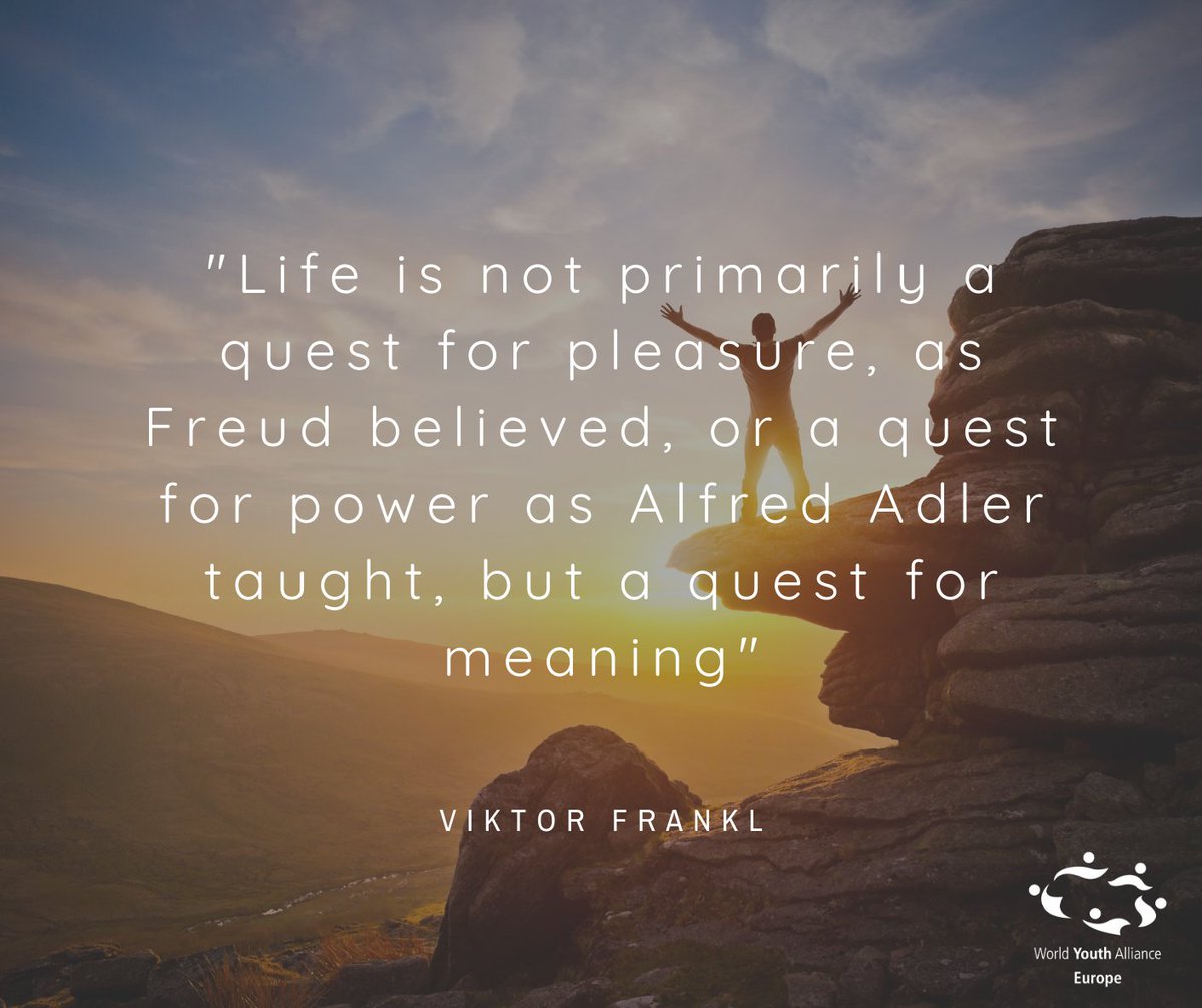 Happy Tuesday, everyone! Just  a gentle reminder from our good friend (and prominent CTP figure), Viktor Frankl 🤗 Here is to our quest for meaning! 🍾
