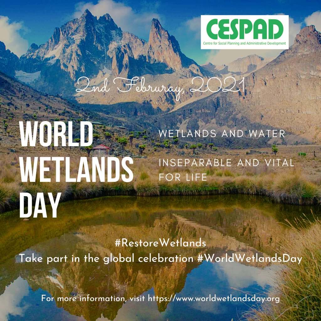 On this World Wetlands Day, we have a duty to preserve the nature of our wetlands and take action to restore them #WorldWetlandsDay #RestoreWetlands
