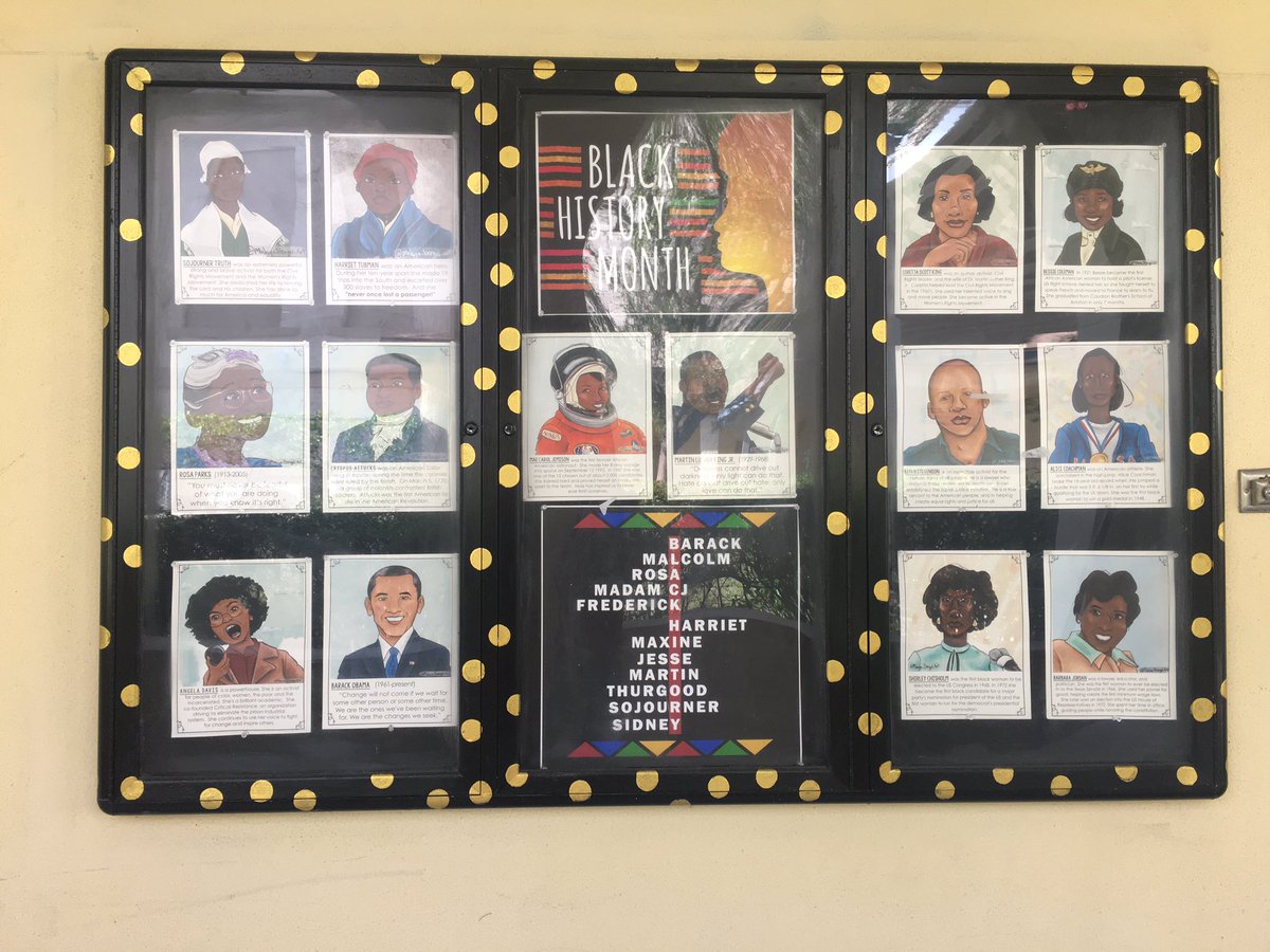 DsoaMediaCenter's tweet photo. Come check out the various displays in and around the media center celebrating black history! #BlackHistoryMonth2021 https://t.co/gxpuvXJO5U