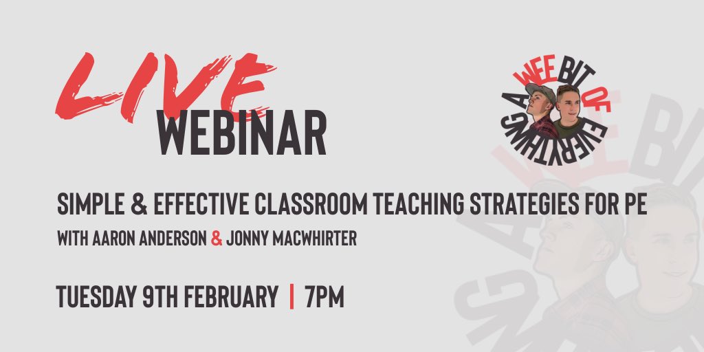 🚨BIG ANNOUNCEMENT🚨 

AWBOE 1ST LIVE WEBINAR COMING SOON 🔜👏

FAO ALL 🏴󠁧󠁢󠁳󠁣󠁴󠁿 UNIVERSITY PE STUDENTS UNDER/POST GRAD 🙌

Guests ⬇️
@ando1410 
@MrMacWhirter 

Click the link ⬇️ to sign up and you will receive the Zoom details on the day of the webinar 😎

docs.google.com/forms/d/1a014t…