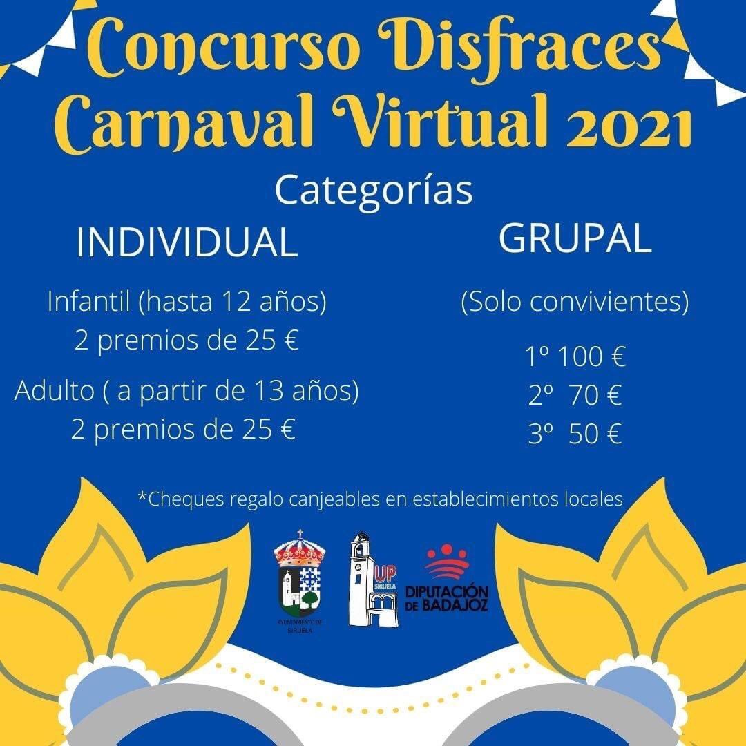 SiruelaNet's tweet photo. CARNAVAL 2021 🎭 | Las circunstancias nos hacen reinventar una de nuestras fiestas favoritas, por lo que celebraremos el Carnaval Virtual 2021 🎉

Más info 👇🏻👇🏻👇🏻 https://t.co/B7Rd0w4tpd