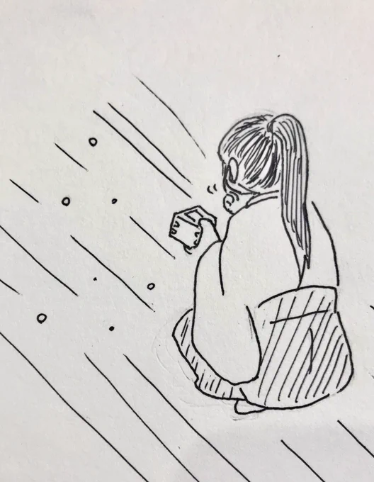 そしてこれは「板の間の上ならセーフだから」という謎ルールを設けた神主が蒔いた豆を拾って食べているところ。 