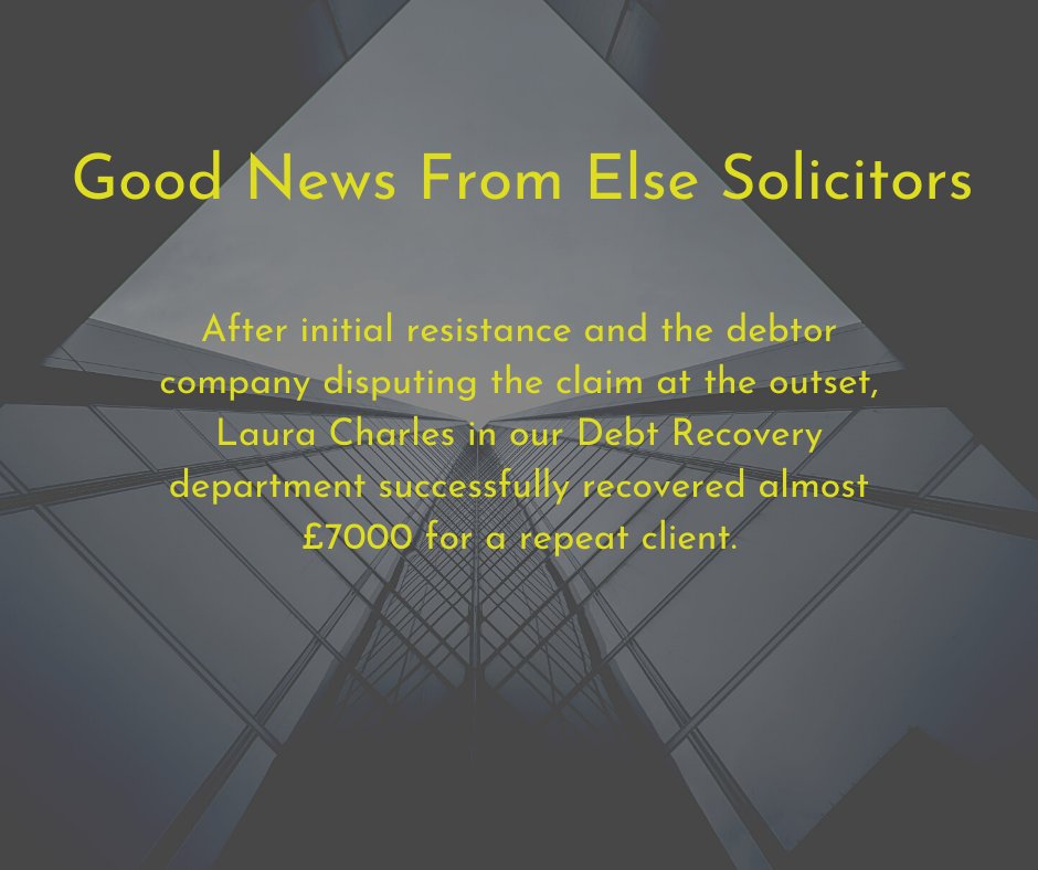 While it's common for debtors to initially dispute claims, our expert Debt Recovery department will do everything in their power to get our clients what they are owed.

If you need advice on recovering debts owed to you, please get in touch. Our team are here to help!