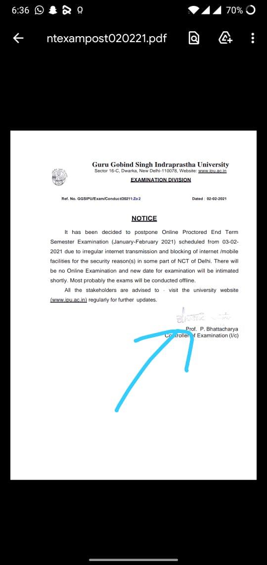 bhutanib's tweet photo. @GGSIPUIndia pls confirm is this true or fake. https://t.co/gGvCJRQN2O