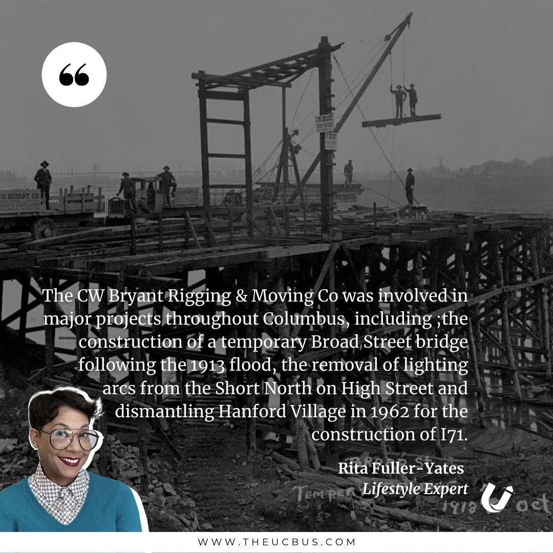 theucbus's tweet photo. Today we are featuring C. W. Bryant, a self taught engineer and owner of one of Columbus’s largest constructions companies 📌 Thank you @RitaFullerYates for the #BlackinBusiness education of the day! https://t.co/m0H1w9GZ2F