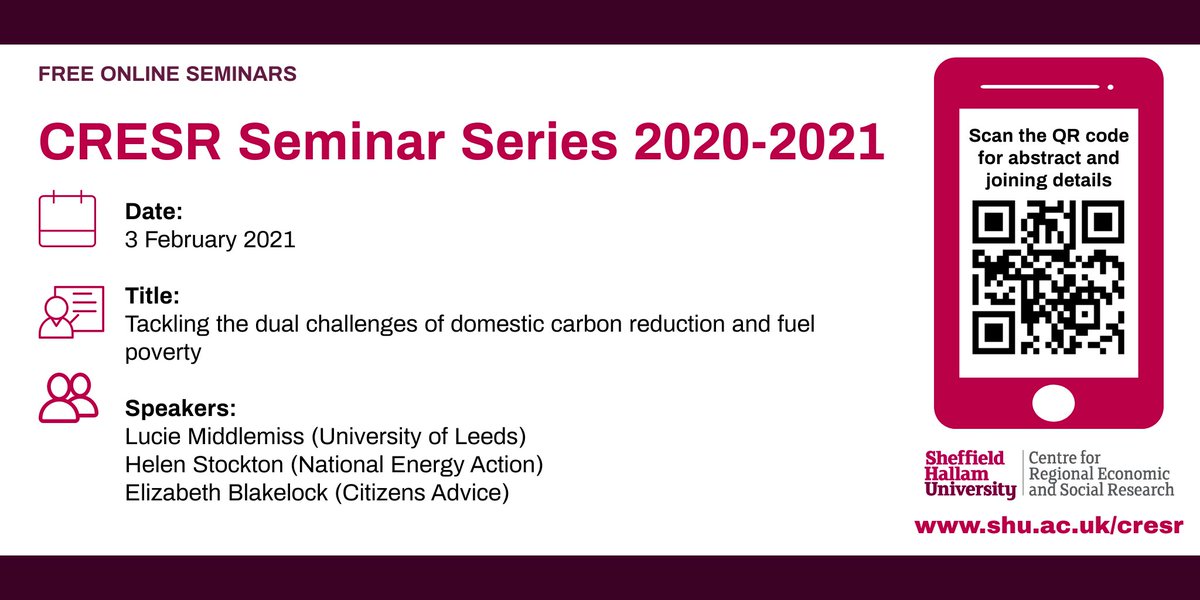 Our next virtual CRESR Seminar is tomorrow. Please find abstracts and joining details on our webpage - we hope to see you there!