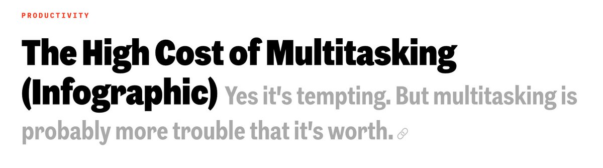 Lebih heboh lagi, Inc menyebutkan kerugian yang ditimbulkan akibat "multitasking" adalah 450 Bilion USDMaish menurut Inc, Multitasking dapat menurunkan IQ kita sampai dengan 15 poin. Yes, multitasking bisa bikin kita lebih bego..