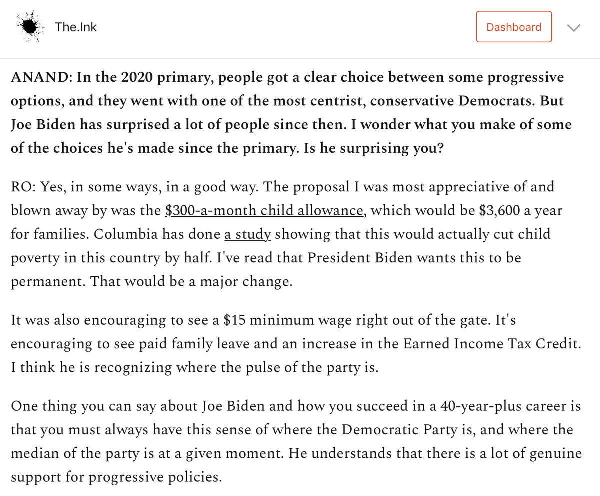 I asked  @RoKhanna what had surprised him about  @Potus's early moves, given how he ran. https://the.ink/p/rokhanna 