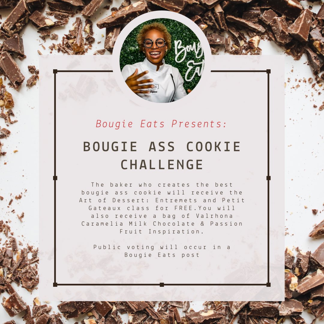 bougieeats's tweet image. Head on over to my IG for competition details (bougieeatsacademy) 

#bakeoff #cookiechallenge #entertowin #baker