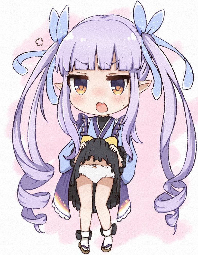 kyouka (princess connect!) 1girl solo long hair twintails pointy ears blush purple hair  illustration images