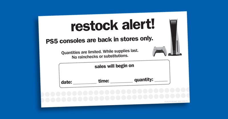 Image result for PS5 Restock Alerts: Get Yours! infographics