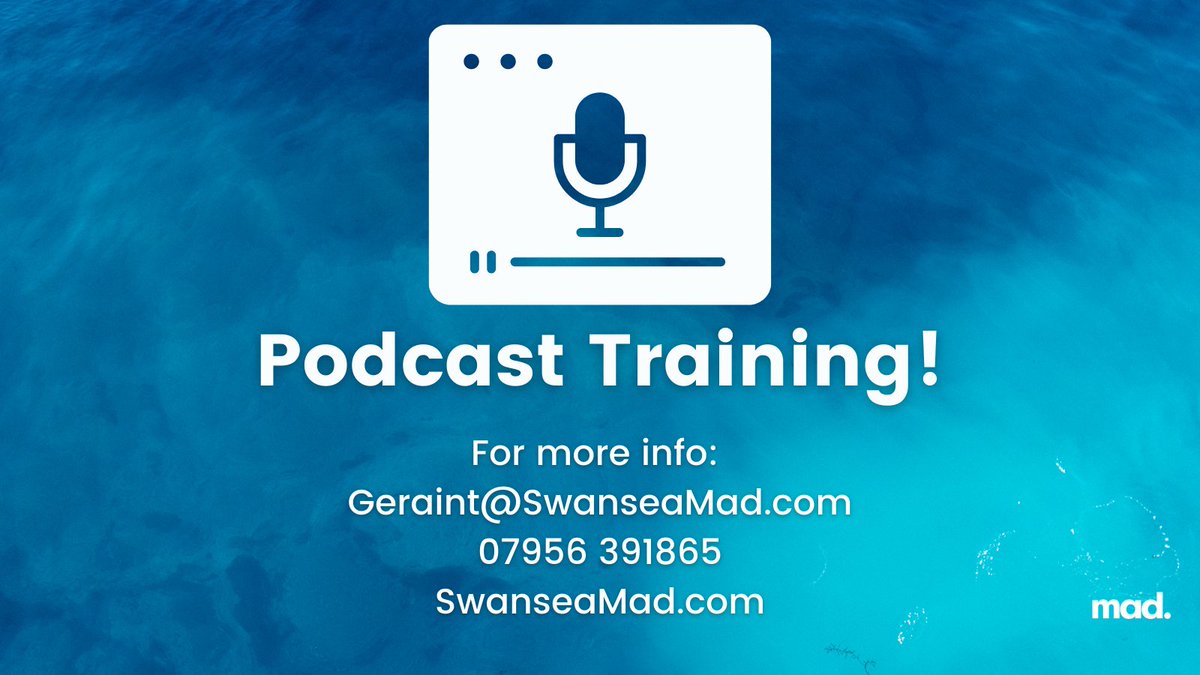 SwanseaMAD's tweet photo. 🔊 Update your community with your own podcast

Training goes through equipment, recording, publishing and more!

Contact us to learn more!
Geraint@SwanseaMad.com 
07956 391865
https://t.co/VepSbDTH6j

#Podcast #PodcastTutorial #Learning #Wales #Swansea https://t.co/e6Vqnhrh18