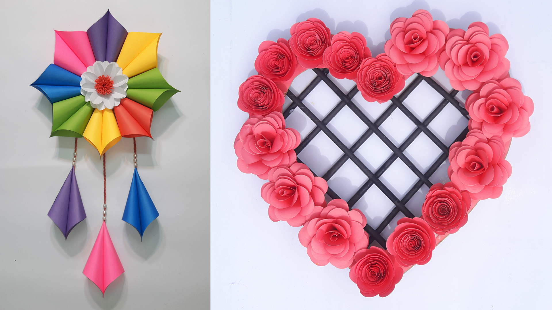 Big Paper Flower Wall Decor, Paper Flower Making, DIY, Paper Craft