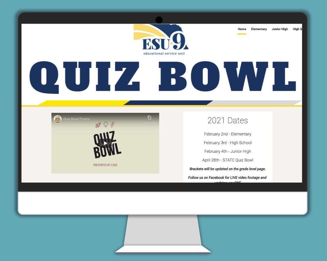 ESU9 Quiz Bowl Contests this week:
Matches will be streamed via ESU9's facebook page
facebook.com/esu9NE
More information see the link below
sites.google.com/esu9.us/esu9qu…
#wearerc <a href="/esu9pd/">ESU9 PD</a>