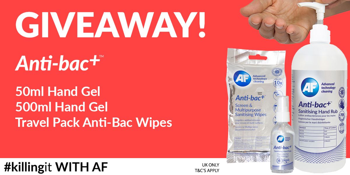 AFInternational's tweet image. 💙 IT'S GIVEAWAY TIME 💙 
For a chance to win your very own AF Anti-bac bundle simply;
#RETWEET
#FOLLOW
COMMENT #Killingit

UK only 
buff.ly/3riu0rM

#GIVEAWAY #win #Competition #antibacterial