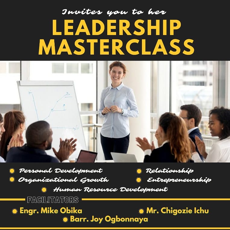 p_gathering's tweet photo. Are you in Enugu this weekend?
This is a priceless opportunity for you to be mentored and empowered,
At the Pleasant Gathering Leadership Masterclass with

Engr. Mike Obika, Mr. Chigozie Ichu, 
Barr. Joy Ogbonnaya, Barr. Ngozi Eke

See the flyer for details. https://t.co/XS4TuL3rP1