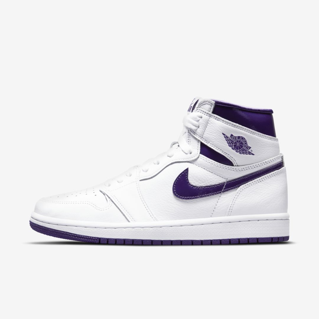 J23app's tweet image. Official Images: Women’s Jordan 1 Retro High OG “White/Court Purple”