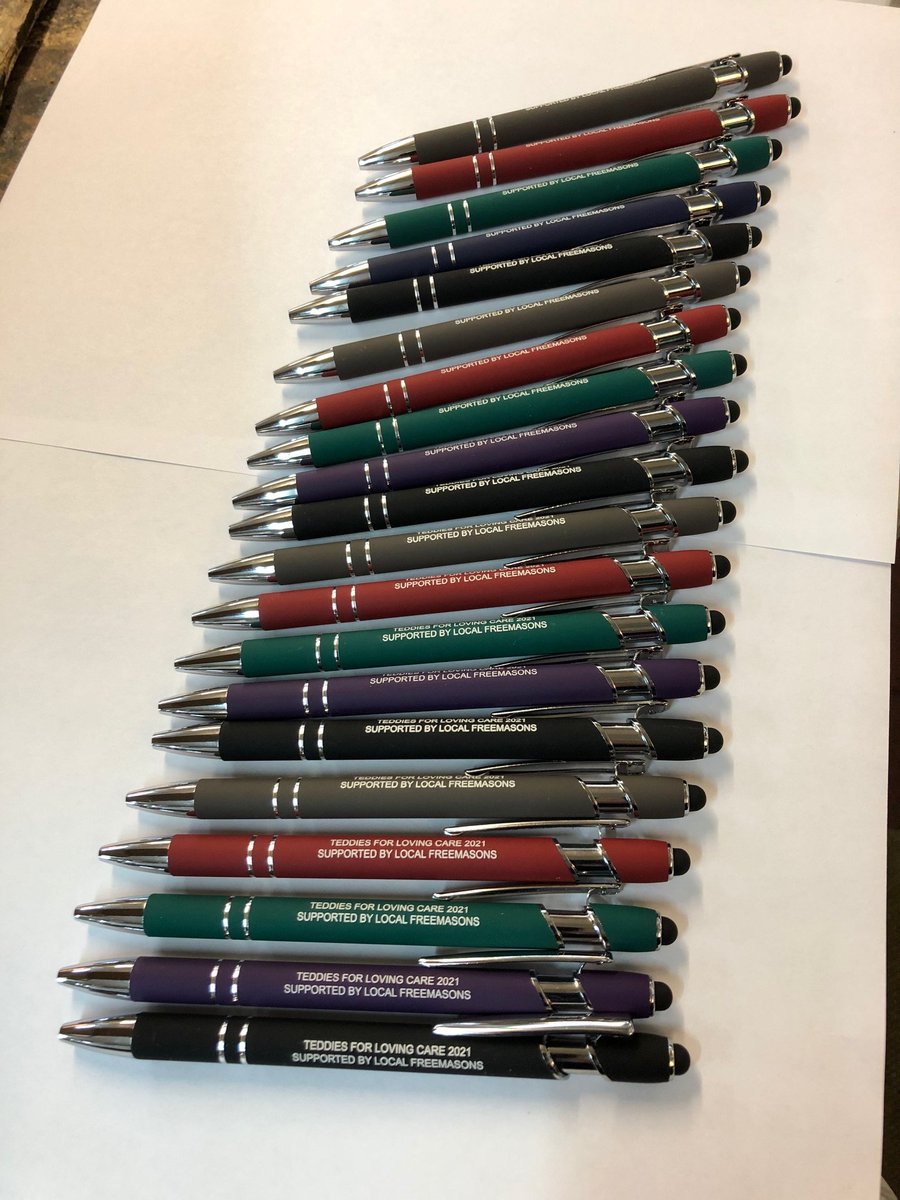 Good news 2021 TLC pens arrived this morning 
New colours for this year
To order; Contact your local <a href="/TLC_Yorkshire/">tlc.york@outlook.com</a> coordinator, charity steward or DM this page or FB for further details.
<a href="/Masonic_Charity/">Masonic Charitable Foundation</a> <a href="/pgl_york/">Yorkshire North & East Freemasons</a>