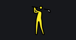 OpenMoji: 1 stari don't know what OpenMoji is, but the Golfer does not have any of his energy in their style