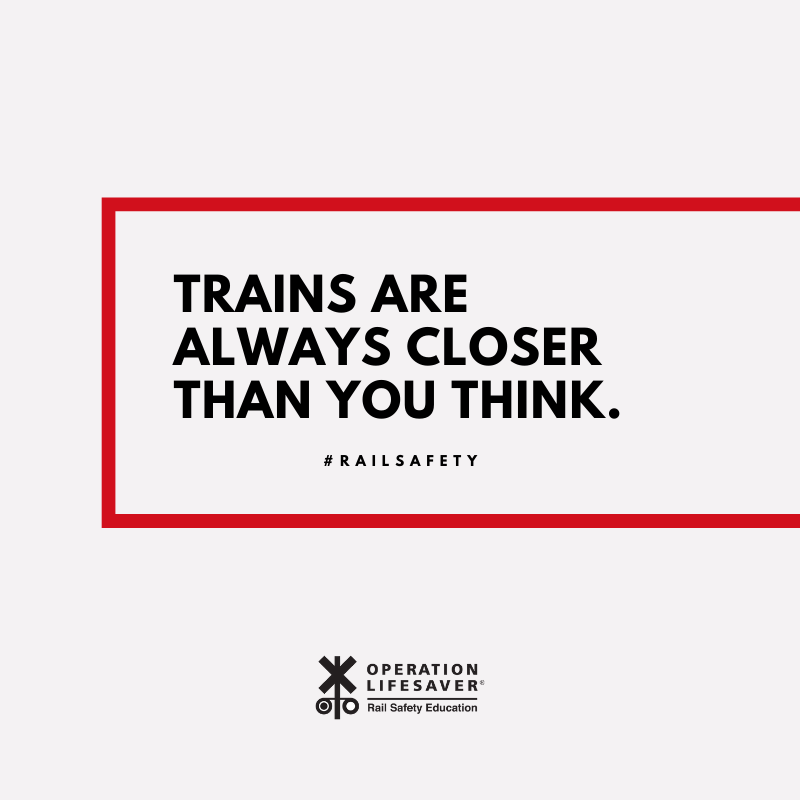 OL_NC's tweet photo. you know what happens when you #assume? #Assumptions around #RailroadTracks, like: 
▶︎ I can beat a train.
▶︎ I’ll always hear a train coming.
▶︎ Trains run on a schedule, so I know when to expect one.
Can cost you your life! #AnyTimeIsTrainTime https://t.co/5HwzHvqRJv