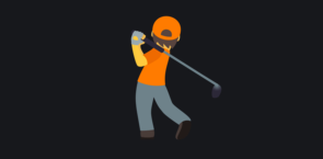 JoyPixels: 2.5 starsthe club looks weirdly long, and when you zoom out it kind of looks like he's dancing with a cane, which is a nice concept for an emoji, so i'm giving an additional half a star. but this is the Golfer emoji, not the cabaret emoji