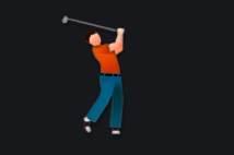 LG: 3 starsdoesn't really convey the traditional effect of the Golfer emoji, but it does look like he's about to maul you with that club, which is nice. why's he wearing socks with sandals