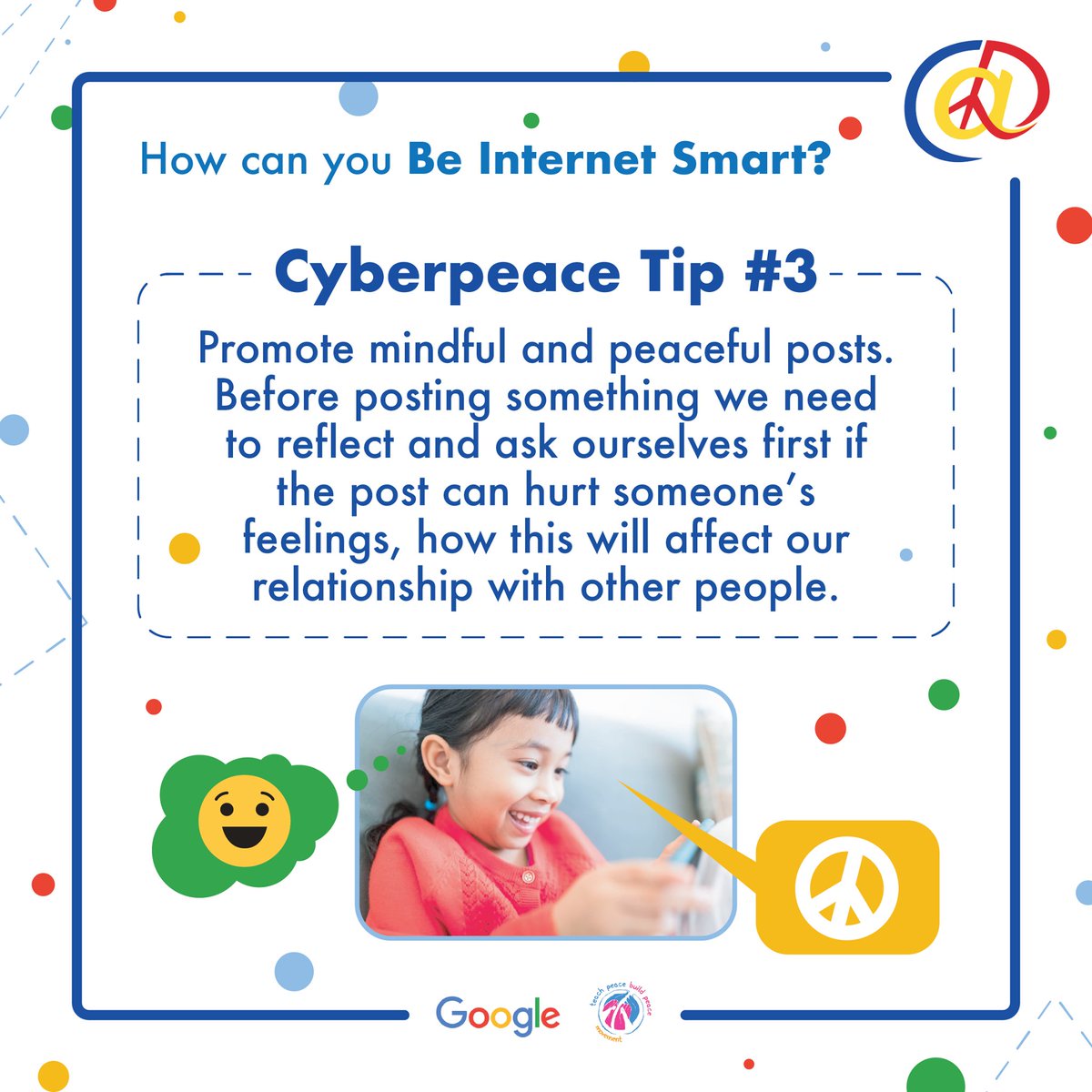 Safer Internet day is just around the corner. Be a #Cyberpeace Hero. Share with Care and be Internet Smart.