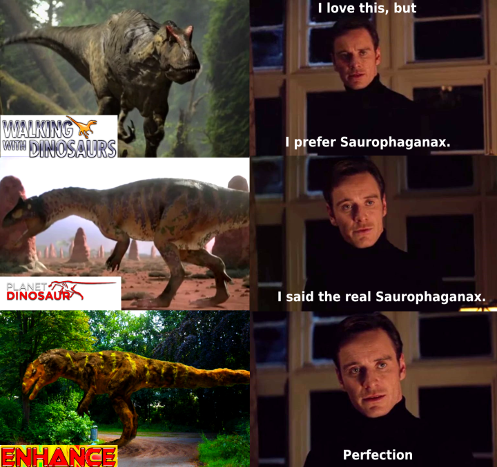 Wir machen jetzt memes.

#dinosaur #Dinos #dinomemes #saurophaganax
