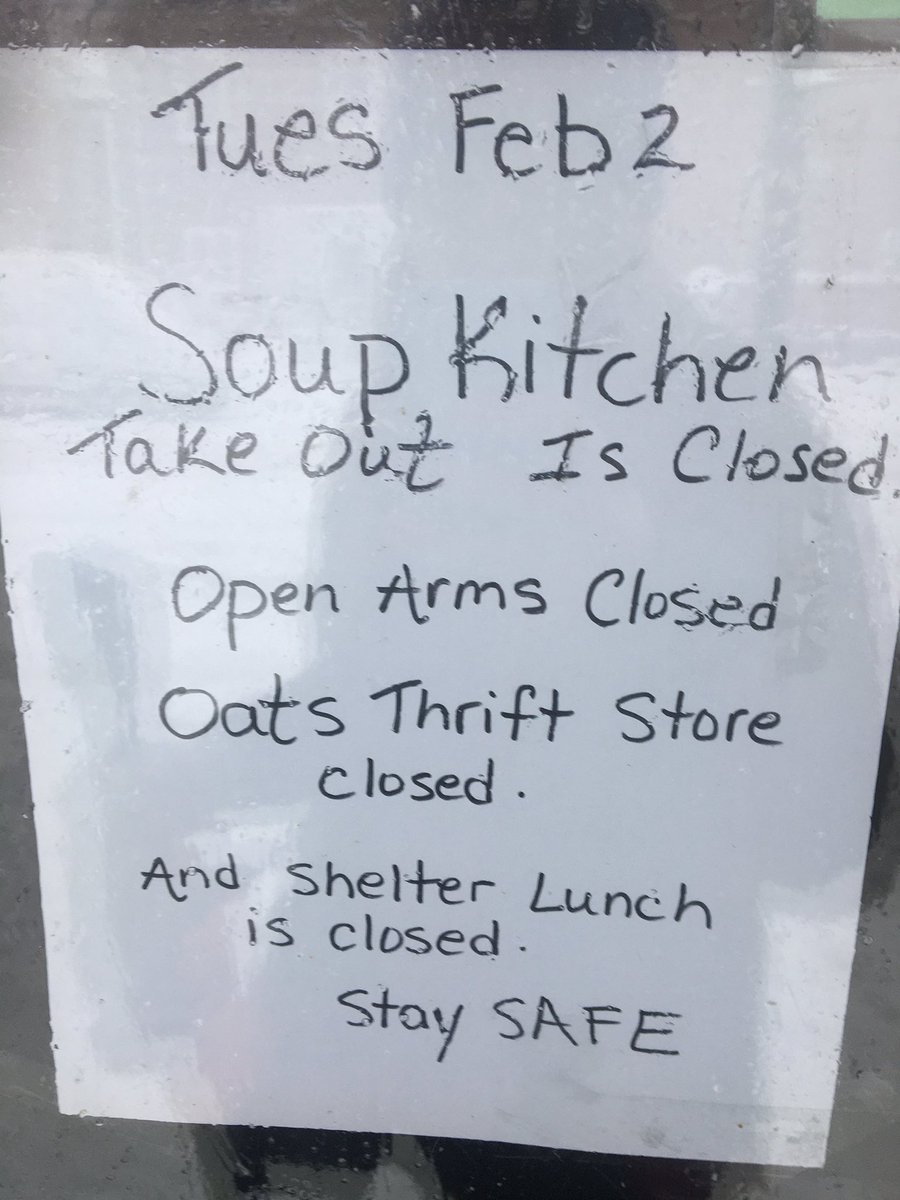 _openarms's tweet image. Stay safe out there folks! ❄️💙 Please note that Open Arms is closed today which includes our soup kitchen, shelter lunch program &amp;amp; OATS thrift store