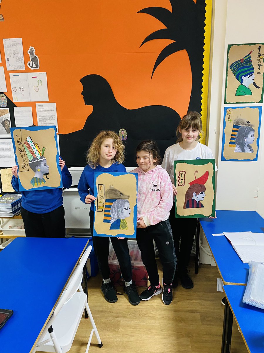 Mrs Allen (@mrsallen_ta) on Twitter photo The pharaohs of 6M wearing their beautiful headdresses and crowns - absolutely stunning artwork! <a href="/pjmort777/">Mr Morton 6M</a> @ScarthoJ The pharaohs of 6M wearing their beautiful headdresses and crowns - absolutely stunning artwork! <a href="/pjmort777/">Mr Morton 6M</a> @ScarthoJ