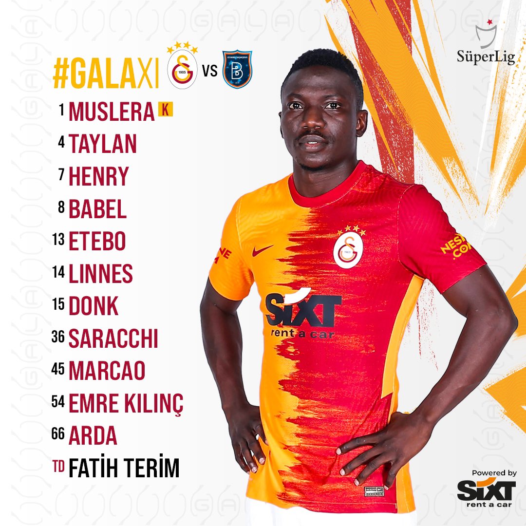 📢 Medipol Başakşehir FK maçı ilk 11'imiz! 👇
#GALAXI #GSvBŞK