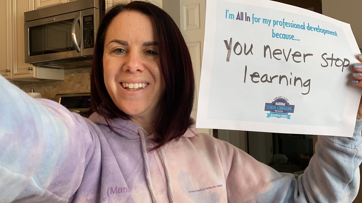 GTECC_Counselor's tweet photo. I’m #AllInforprofessionaldevelopment because you never stop learning #NSCW21 https://t.co/ldyrc0D9n6