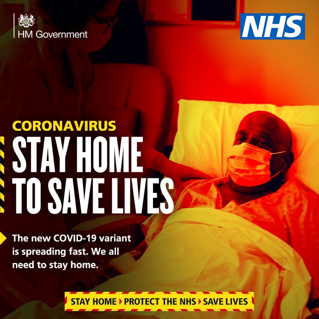 DurhamCouncil's tweet photo. The new variant of Covid-19 is spreading fast. 

Act Like you’ve got it. 

Stay Home. Protect the NHS. Save Lives. https://t.co/HDuyK4ks2O