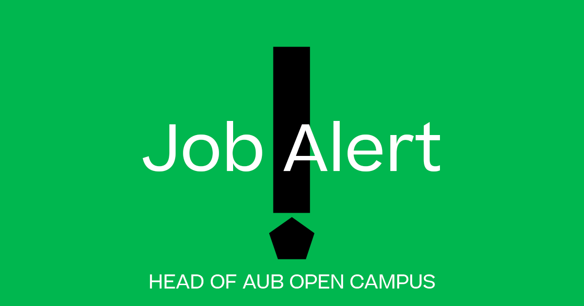 Join the AUB team! 🎨

We’re looking for a Head of AUB Open Campus to work with the University’s Integrated Leadership Team in developing our exciting new initiative that aims to share our creative education with a wider audience.

Find out more and apply: bit.ly/aub-open-campus