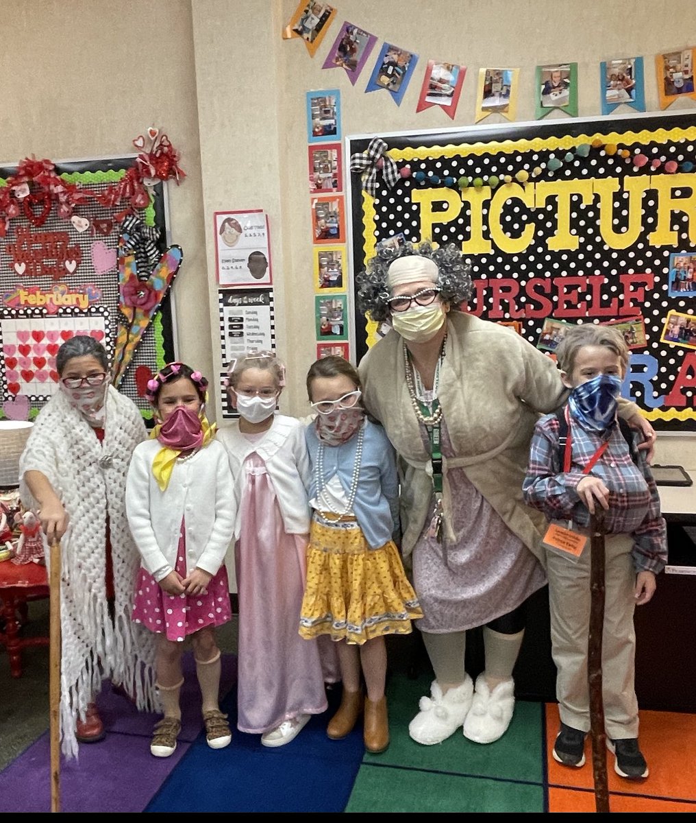 Just celebrating 100 great days with these 100 year old first graders! #WinningAtWoods #ItsGoodToBeAWrangler