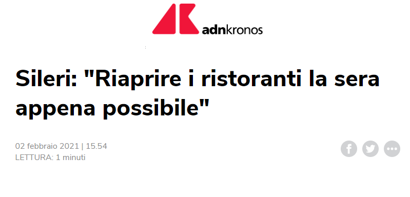 Coronavirus: <a href="/piersileri/">Pierpaolo Sileri</a> :"'Riaprire #ristoranti la sera appena possibile"
<a href="/Adnkronos/">Adnkronos</a> 
adnkronos.com/sileri-riaprir…