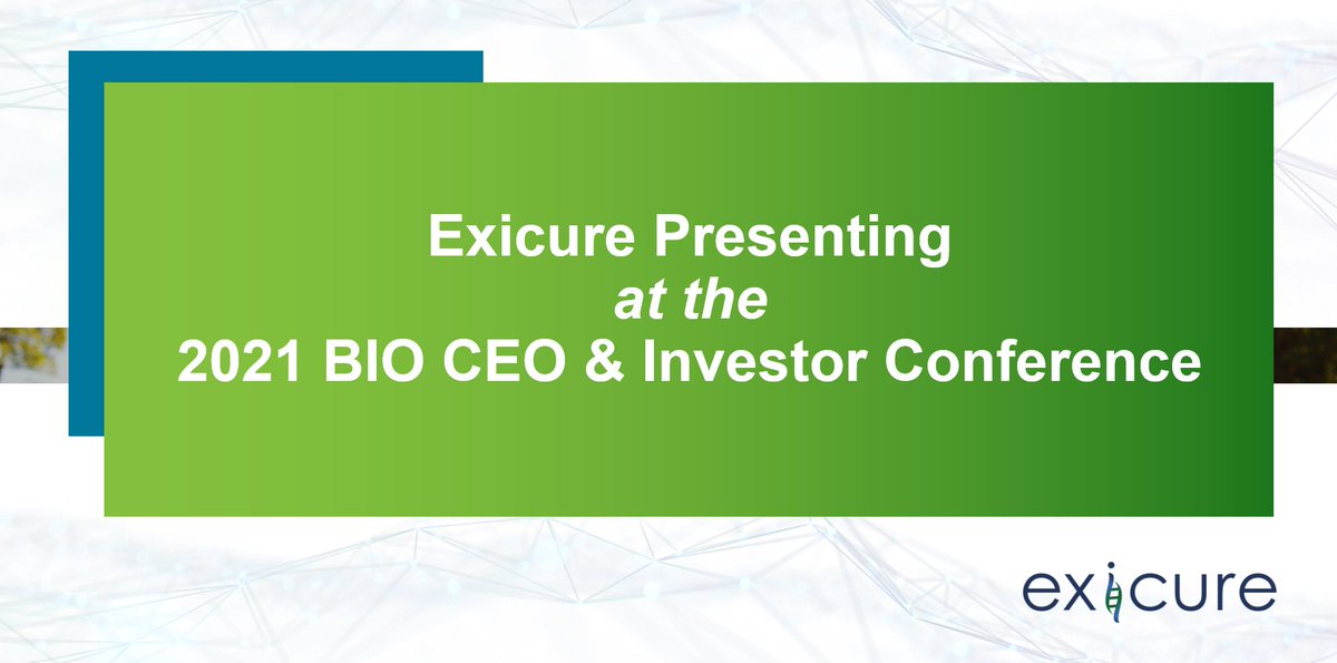 exicure's tweet image. Exicure has announced a presentation &amp;amp; participation in 1x1s at the 2021 #BIOCEO &amp;amp; Investor Digital Conference, February 16-18, 2021: bit.ly/3j6ZpuE #DigitalDrugDesign
