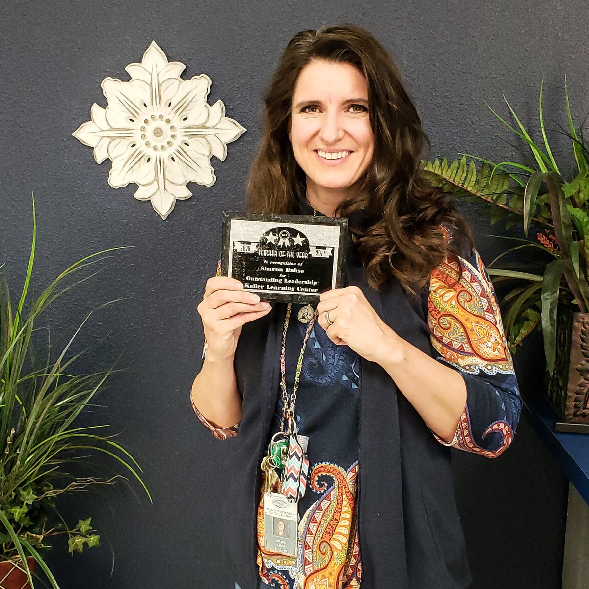 Sharon Dahse. Keller Learning Center’s Teacher of the Year!!