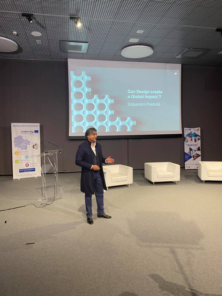 [DESIGN FUSION]
KEYNOTE 
16u - 17u30
Live

Het Tripod-team verwelkomt Satyendra Pakhalé voor een keynote over het thema "Design for global impact"! Zoek uit hoe hij zijn activiteit in twijfel trekt ->> bit.ly/design_fusion

#DesignFusion <a href="/SatyenPakhale/">Satyendra Pakhalé</a>