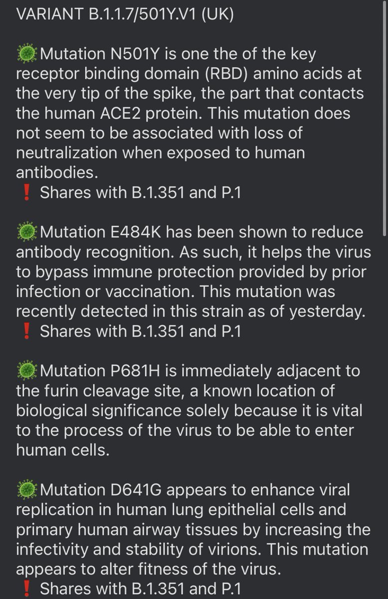 While B.1.351 and P.1 are independent lineages, they have several key mutations in common being (see my screens for descriptions of the mutations of concern we targeted with our vaccines) D416G, K417N/T, E484K, and N501Y (whereas N501Y, D416G, and E484K are shared with B.1.1.7).