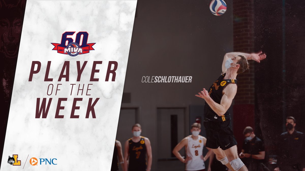 Loyola Men's Volleyball (@ramblersmvb) on Twitter photo Congratulations to our own <a href="/CSchloty/">Cole Schlothauer</a> on earning <a href="/MIVAVolleyball/">MIVA Volleyball</a> Player of the Week accolades! He averaged 4.88 kills per set in two wins last week as #Loyola improved to 4-0 on the year.💪
🗞️➡️ bit.ly/39DNlxS
#OnwardLU #MIVAvb Congratulations to our own <a href="/CSchloty/">Cole Schlothauer</a> on earning <a href="/MIVAVolleyball/">MIVA Volleyball</a> Player of the Week accolades! He averaged 4.88 kills per set in two wins last week as #Loyola improved to 4-0 on the year.💪
🗞️➡️ bit.ly/39DNlxS
#OnwardLU #MIVAvb