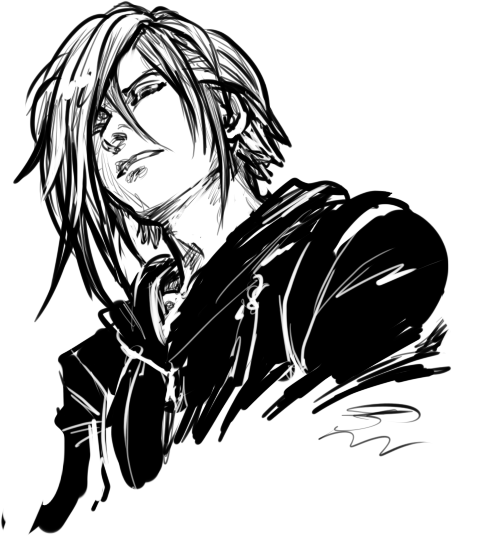 JereduLevenin's tweet photo. Today's warm-up sketch.

PoV:  Realization that Zexion is, in fact, probably taller than you and was Not Very Nice.   

(Ienzo, on the other hand, is merely Riku-sized and much more polite) https://t.co/JOxofRwgQc