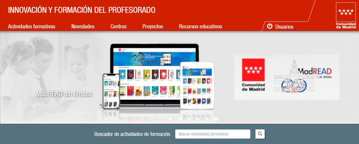 Conoce toda la Innovación y Formación docente de la Comunidad de Madrid #IF_CMadrid información e inscripciones en
innovacionyformacion.educa.madrid.org
