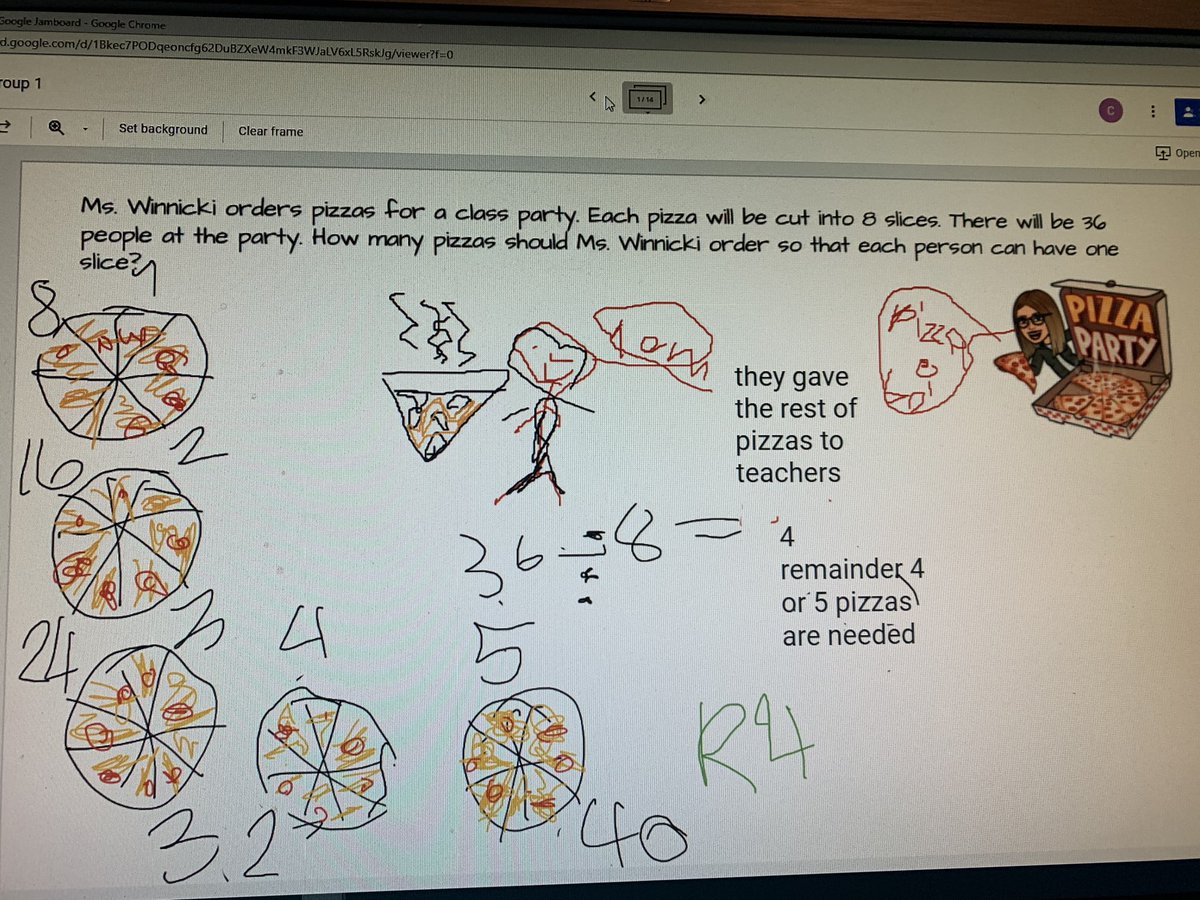bwin104's tweet photo. The 4th graders worked so hard today answering real world problems, interpreting remainders, and analyzing student work! @middleboroughes @BCPSMATH #fantasticfourth #mathtalk #productivemathdiscussions https://t.co/Bv2vLx7naK