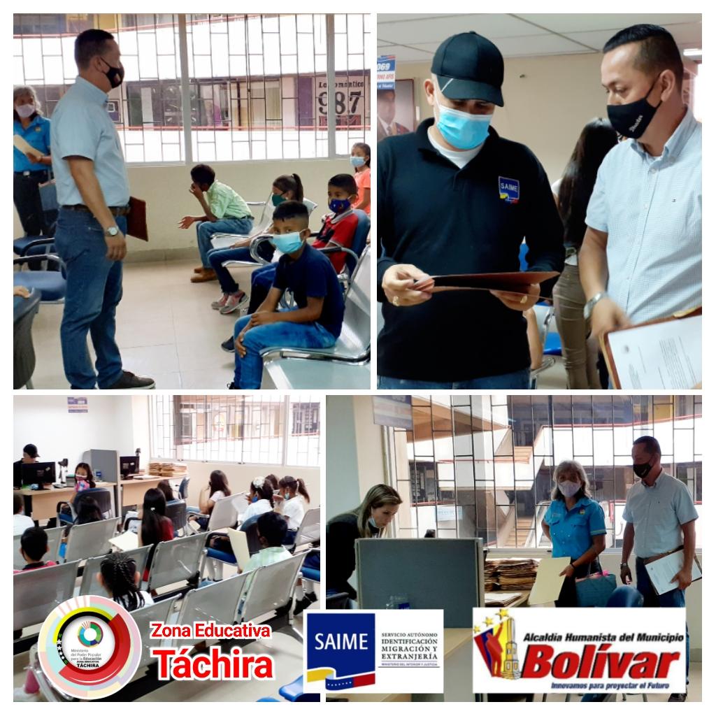 FernandoRojas6's tweet photo. En articulación Saime San Antonio, Alcaldía Municipio Bolívar y las instituciones educativas de San Antonio del Táchira se realizó jornada de cedulación de los niños y niñas de la patria.. @supervisionZET1 @charlychaves @ZonaEducTachira @Crazet2011 https://t.co/L0AXd0ANyh