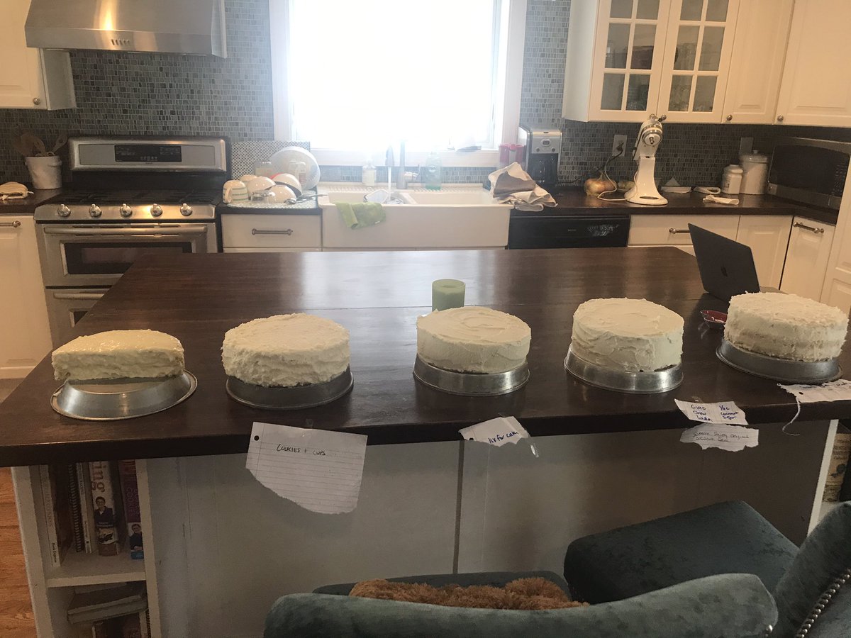 Princessdbossy's tweet photo. No one:
Me: Solo coconut cake bake-off! https://t.co/dSLRxzl9WQ