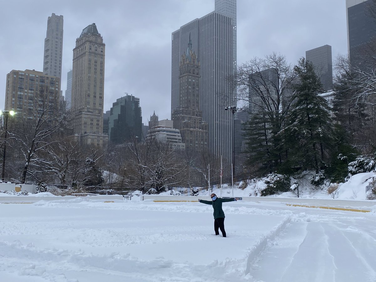 Still buried under the snow.   No skating today!  #SnowStorm2021