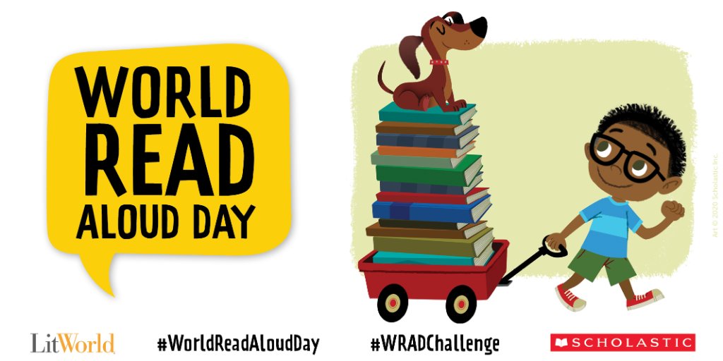 RT <a href="/Scholastic/">Scholastic</a>: What is your favorite read-aloud memory? Beloved authors  @MalcolmJarod, <a href="/samwedelich/">sam wedelich</a>, <a href="/isaberryk/">Isabella Kung</a>, Ross Burach, Carmen Agra Deedy, and @peterhreynolds,  On Our Minds blog post for #WorldReadAloudDay: bit.ly/2MDiDvO <a href="/litworldsays/">LitWorld</a>