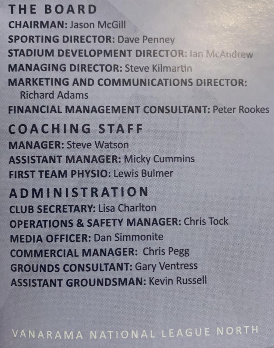 In March 2018, following the 'No' vote from the ST, the staff member who used expletives to describe York supporters in 2017 on the train resigns from her post, stating their wish to only work for out going chairman Jason McGill.As of 2021, both are still with York City.
