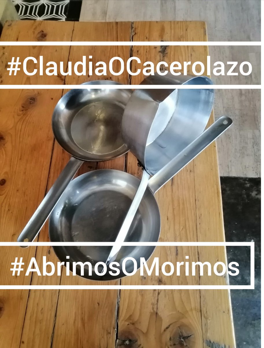 pati_luna's tweet photo. Exigimos RESPETO a nuestro trabajo solicitando la presencia de @Claudiashein en las reuniones para continuar con la fase 2 y 3 del regreso gradual de RESTAURANTES
#ClaudiaOCacerolazo
#AbrimosOMorimos https://t.co/MpB6r3TUWt
